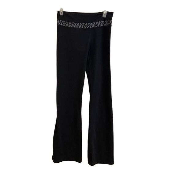 Lululemon Grover Reversible Flare Leggings Yoga Pants Black Size 6 - Picture 4 of 4